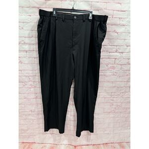 Men's‎ Haggar Men's Cool 18 Pro Classic Fit Flat Front Casual Pant size 46x29